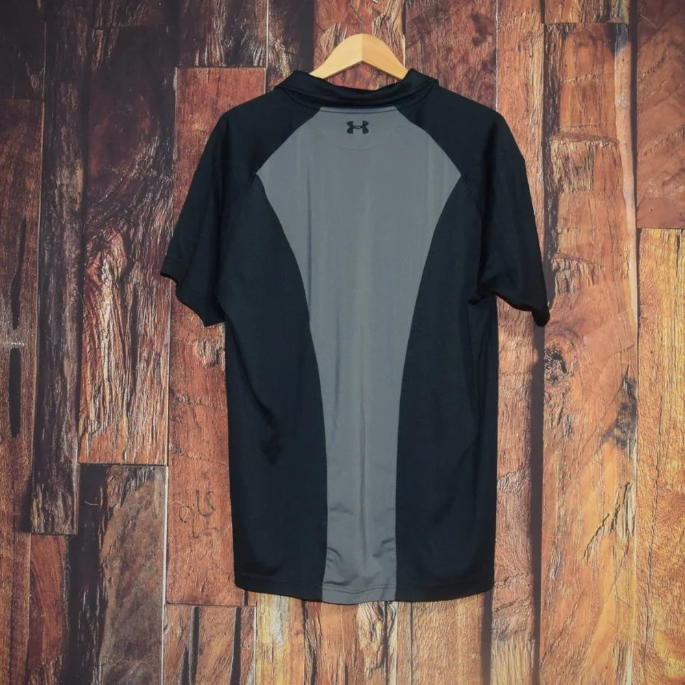 UNDER ARMOUR HEAT GEAR FITTED Men's Sz  XL Polo Shirt - EXCELLENT - Picture 5 of 6